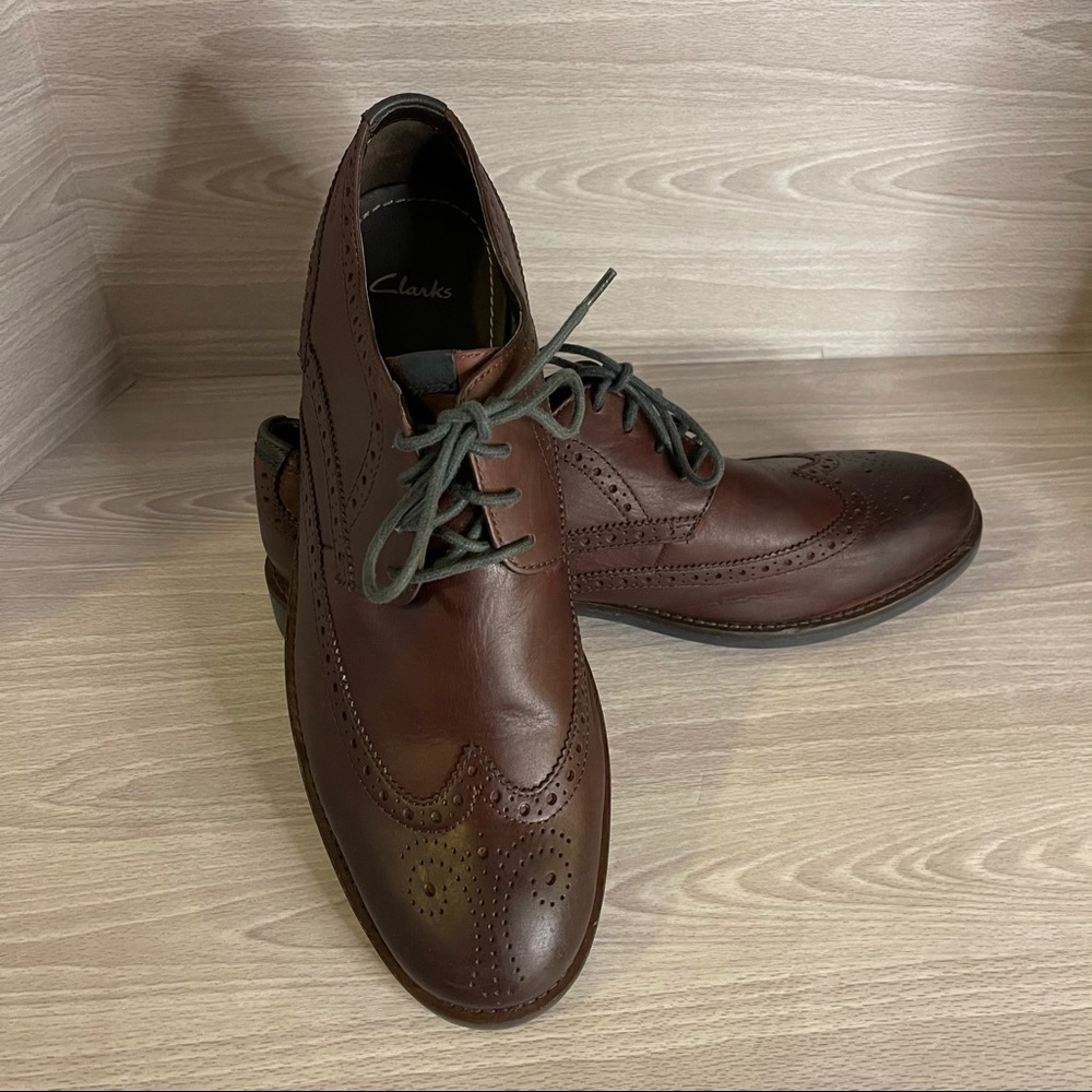 New Clarks Garnet Limit 67524 Sz 12 Brown Wingtips